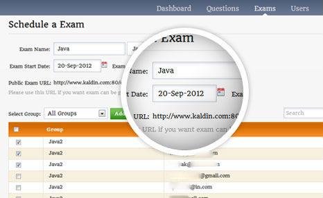 Download web tool or web app Kaldin | Online examination software